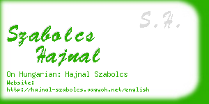 szabolcs hajnal business card